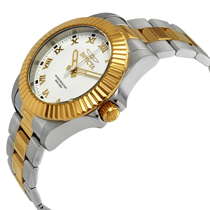 Invicta Pro Diver White Dial Two-tone Men