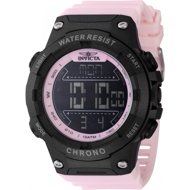 Invicta Racing Alarm Chronograph GMT Quartz Digital Black Dial
