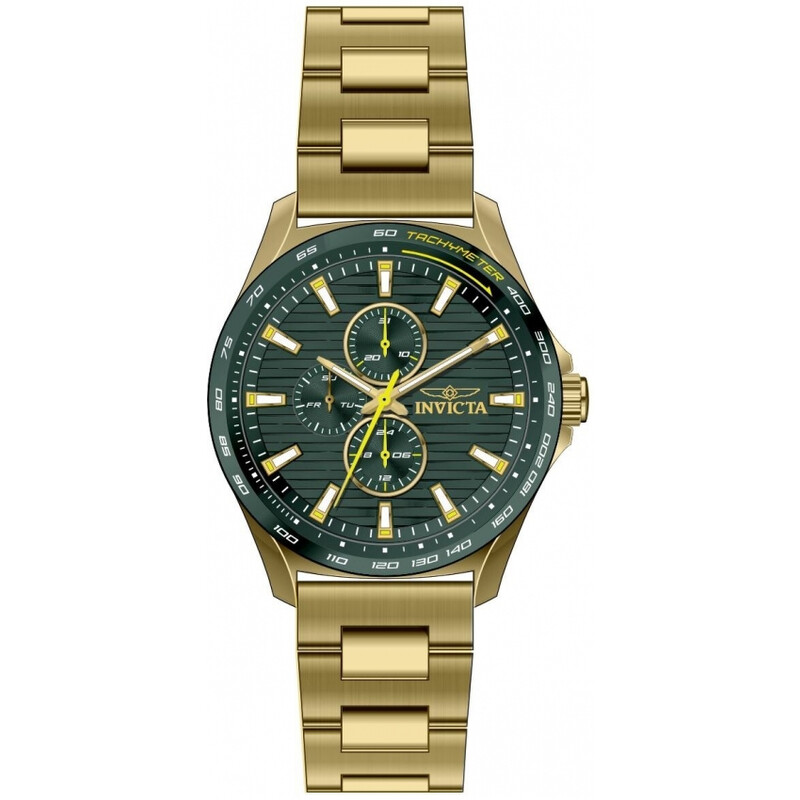 Invicta Racing Quartz Green Dial Men's Watch 48870 886678656066