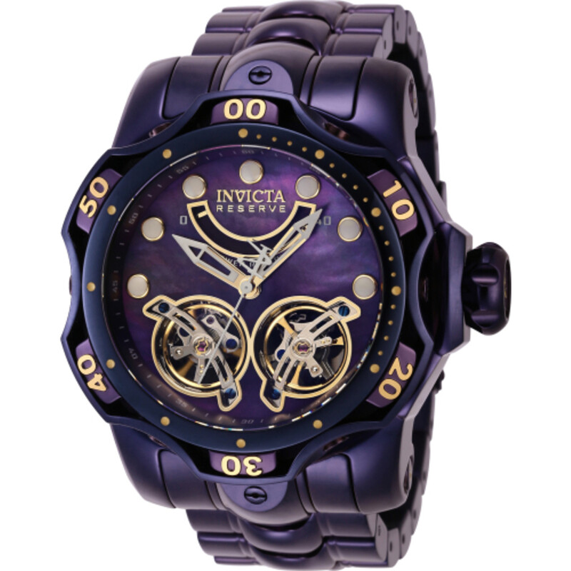 Invicta Reserve Venom Automatic Purple Dial Men's Watch 40059