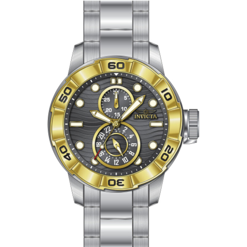 斬新デザイン★上品モデル INVICTA Ripsaw 47565 Invicta Ripsaw GMT Date Quartz Gunmetal Dial Unisex Watch 47565