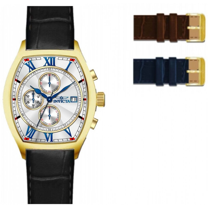 Invicta Silver-Tone Butterfly Dial Watch with Yellow Strap Invicta 27790 Men main image 3