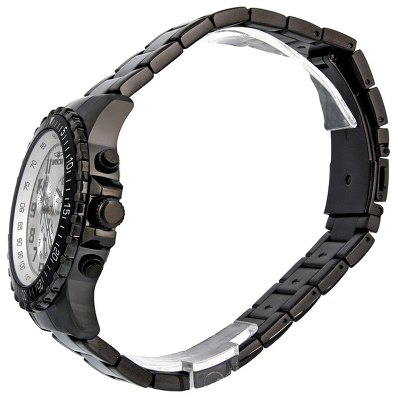 [インビクタ]Invicta スペシャルティ ブラック/シルバー 11370 メンズ Invicta Specialty Pilot Chronograph Silver Dial Men's Watch 11370