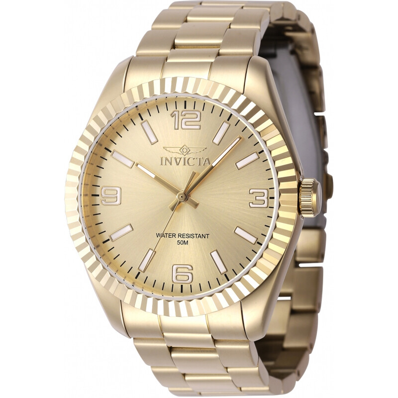 Invicta Gold Stainless Steel Watch Invicta Pro Diver Men 40mm Stainless Steel Gold Black dial  main image 3