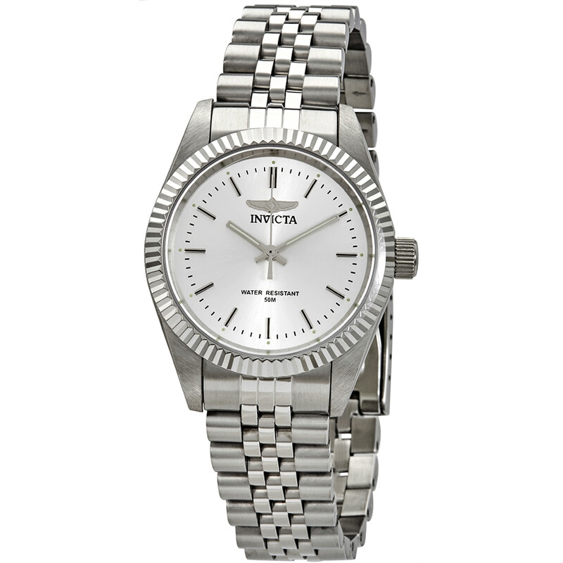 Invicta Specialty Silver Dial Stainless Steel Ladies Watch 29396