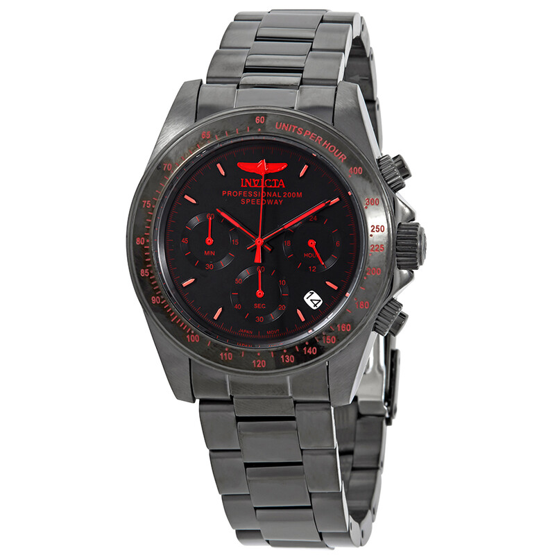 Invicta Speedway Chronograph Quartz Black Dial Men's Watch 27771