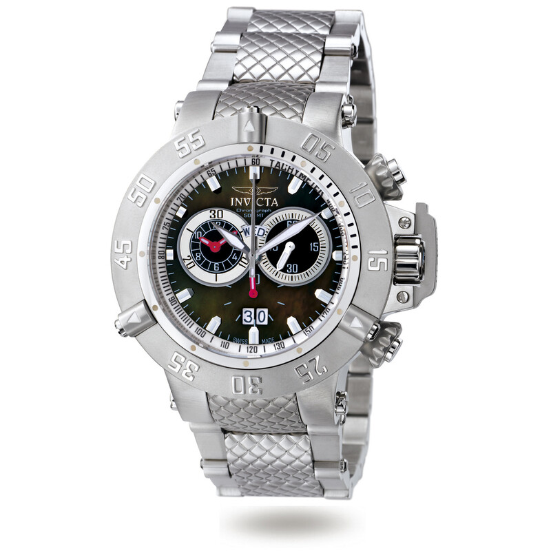 Invicta Subaqua Noma III Chronograph Mother Of Pearl Dial
