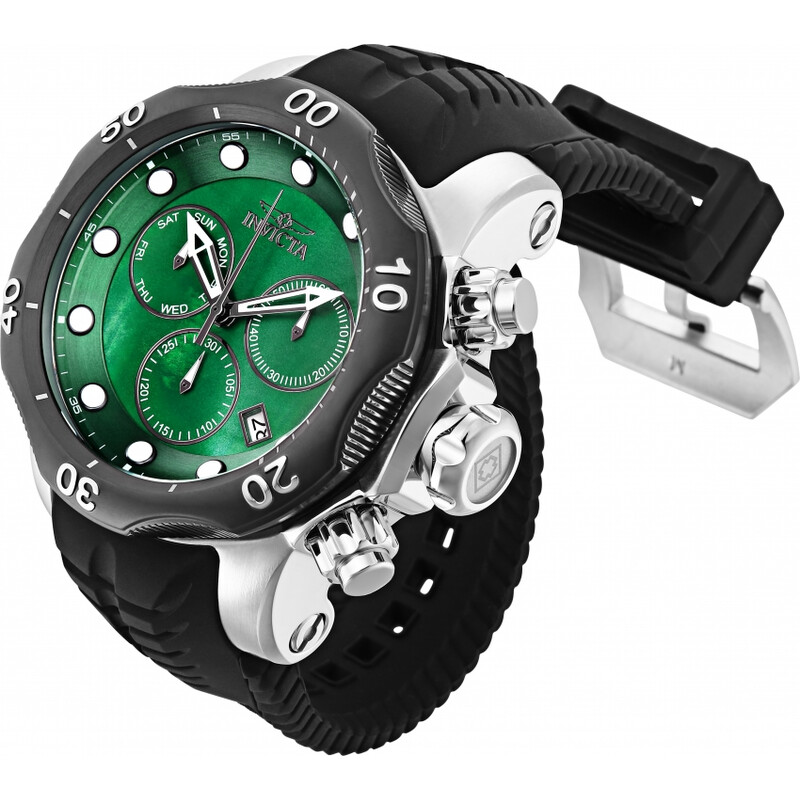 Invicta Venom Chronograph Quartz Green Dial Men's Watch 33306