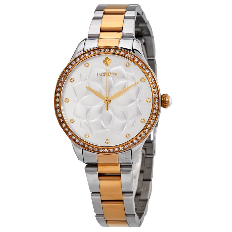 Invicta Wildflower Quartz Crystal White Dial Ladies Watch  display picture 3