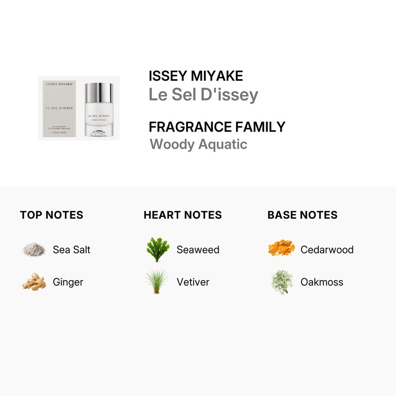 Issey Miyake Men's Le Sel D'issey EDT Spray 1.7 oz Fragrances