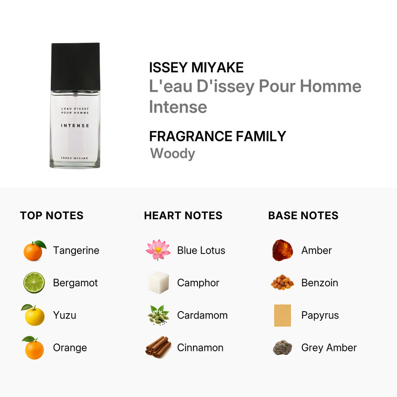 Issey Miyake Men's L'Eau d'Issey pour Homme Intense EDT Spray 4.2