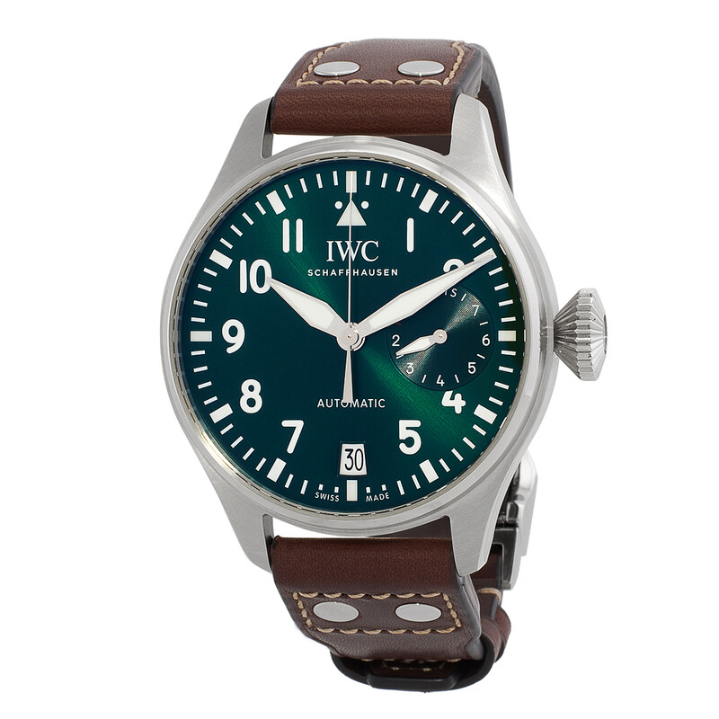 中古 IWC IW501015 ダークグリーン メンズ 腕時計 IWC Big Pilot Automatic Green Dial Men's Watch IW501015 - Watches