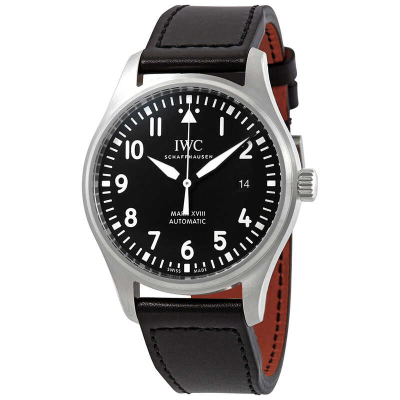 IWC MARK XVIII 自動巻き時計 IWC Pilot's Mark XVIII Automatic Black Dial Men's Watch IW327009