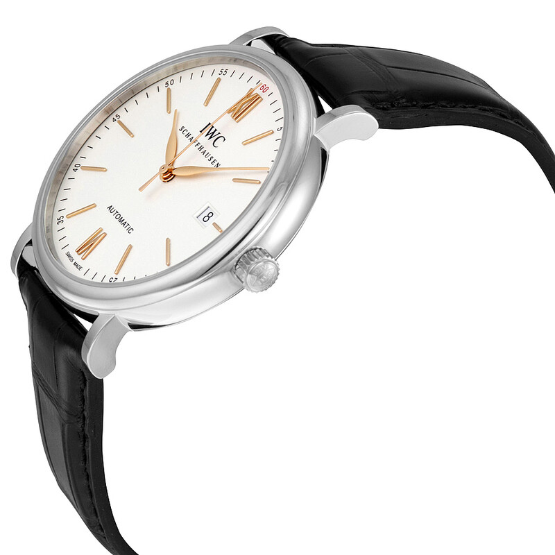 IWC Portofino Automatic Silver-plated Dial Men display picture 1