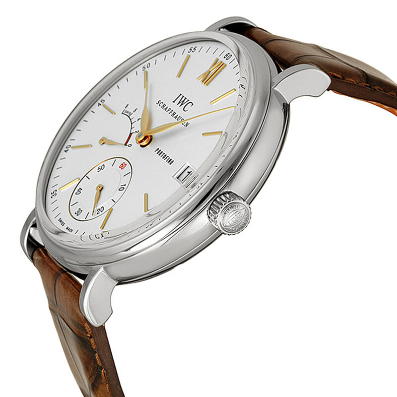 IWC Portofino Hand Wound Eight Days Silver Dial Men's Watch