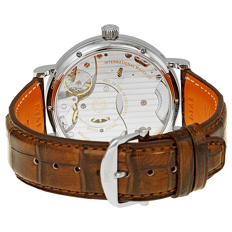IWC Portofino Hand Wound Eight Days Silver Dial Men's Watch