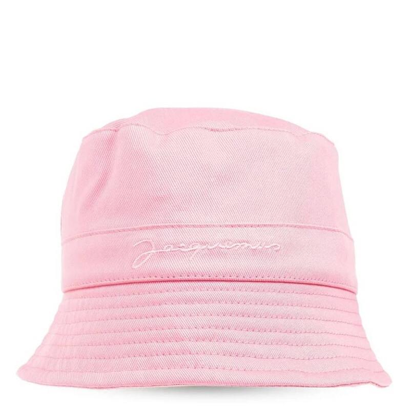 JACQUEMUS ピンク ハット Jacquemus Kids Le Bob Gadzo Cotton Bucket Hat, Size 52 cm Q00042