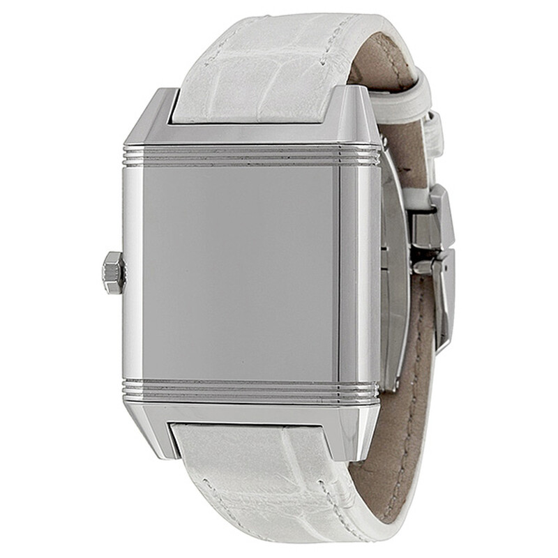 Jaeger LeCoultre White Dial White Leather Ladies Watch Q7068421