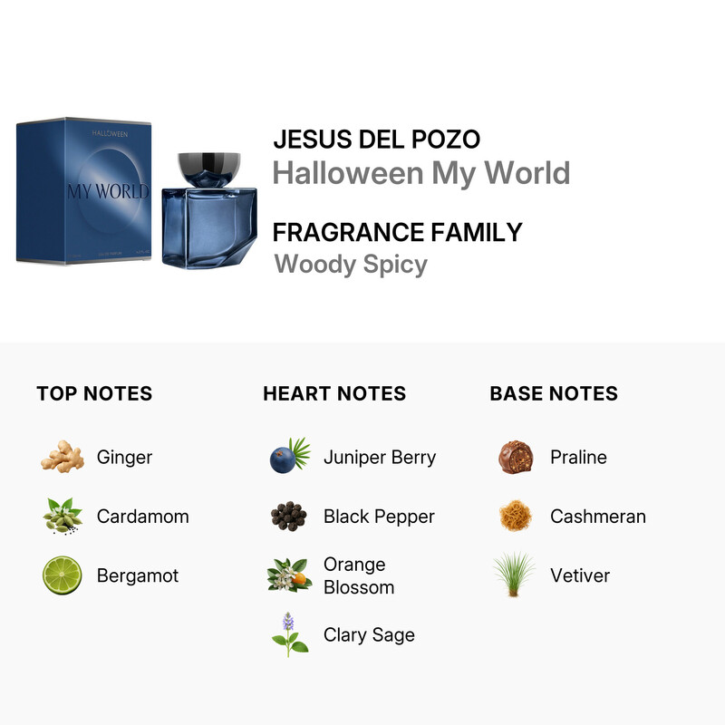 Jesus Del Pozo Men's Halloween My World EDP Spray 4.2 oz