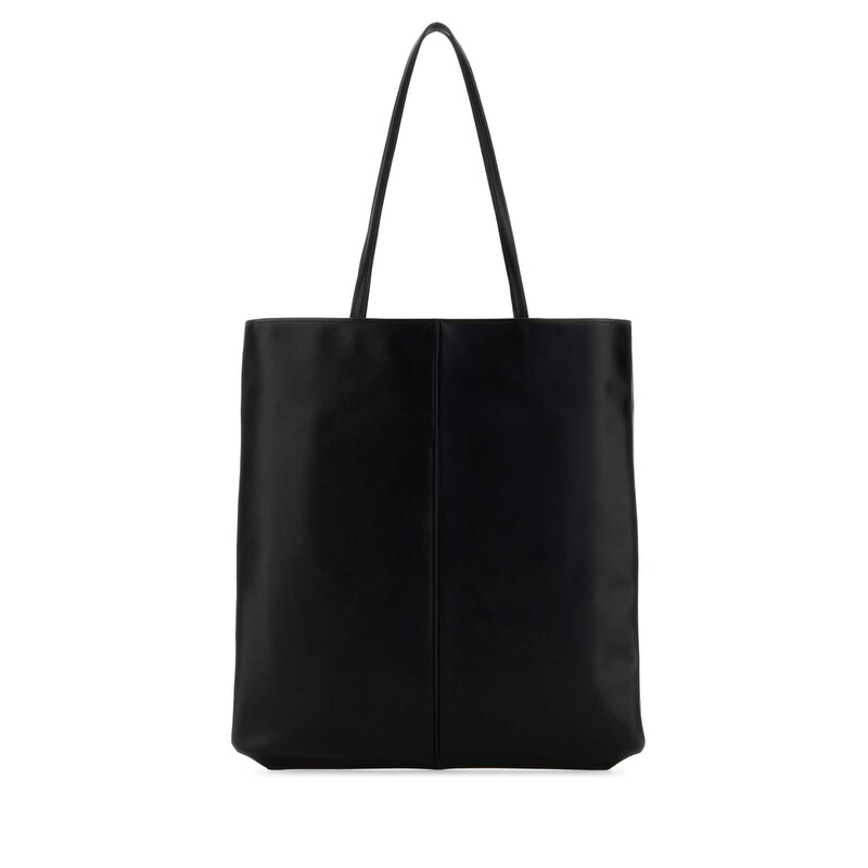 JIL SANDER ショッピングバッグ Jil Sander Black Leather Linea Shopping Bag J25ZL0007P9046 001