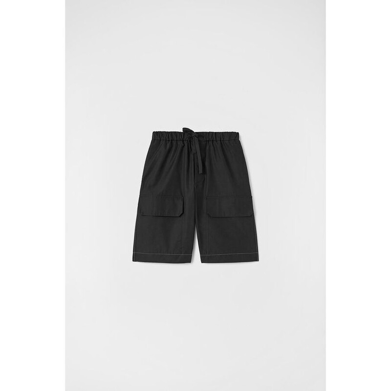 パンツ 2025SS JIL SANDER+ Cargo Shorts Jil Sander Black Cargo Shorts, Brand Size 50 ( US Size 34