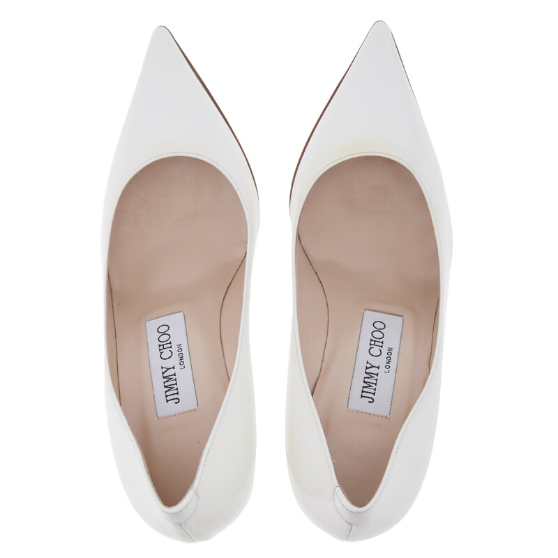 Jimmy Choo Agnes 85 Patent Leather Pumps, Brand Size 34 ( US Size