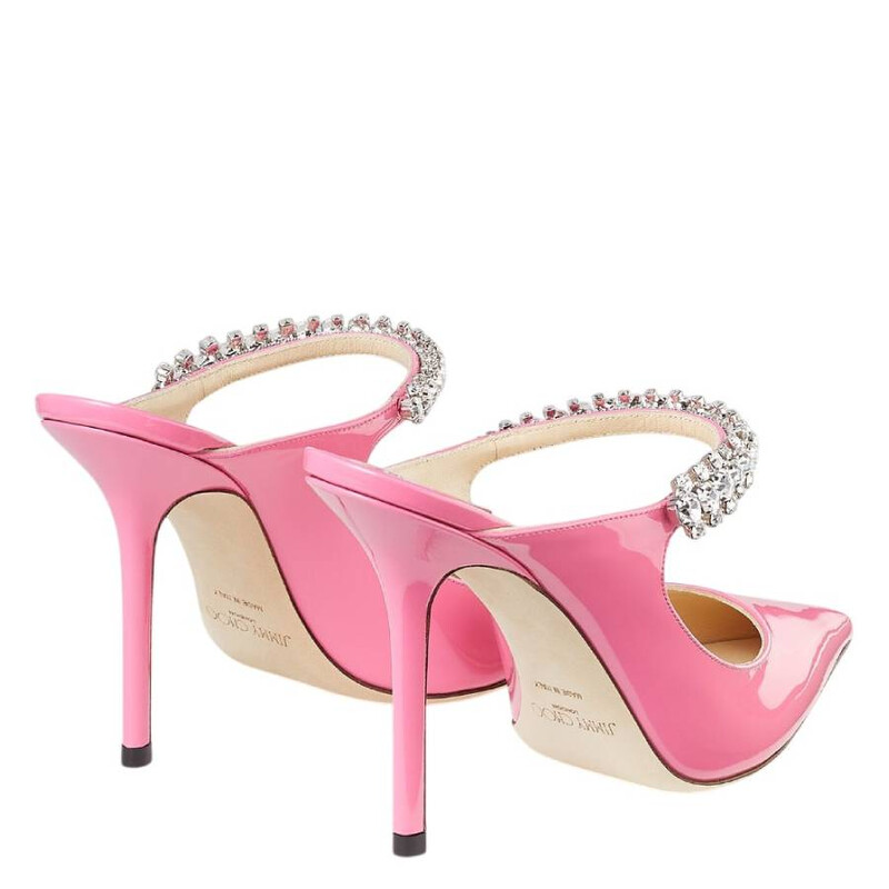 Jimmy Choo Bing 100 Patent Leather Mules, Brand Size 34.5 ( US