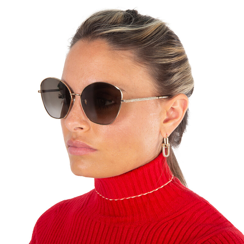 Jimmy Choo Brown Cat Eye Ladies Sunglasses MARILIA/G/SK 006J/HA 63