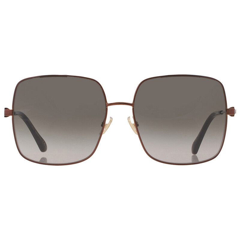 Jimmy Choo Brown Gradient Square Ladies Sunglasses LILI/S 0J7D/HA
