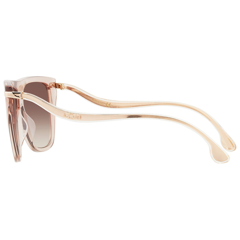 Jimmy Choo Brown Mirror Gradient Browline Ladies Sunglasses SUVI/S