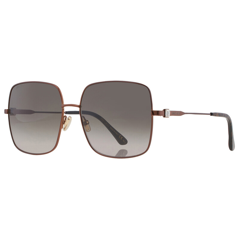 Llii⭐︎JIMMY CHOO サングラス ブラウン レディース Jimmy Choo Brown Gradient Square Ladies Sunglasses LILI/S 0J7D/HA