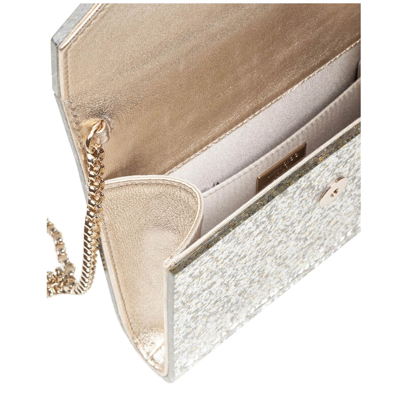 Jimmy Choo Candy Clutch Bag In Acrylic Fabric With Glitter CANDY