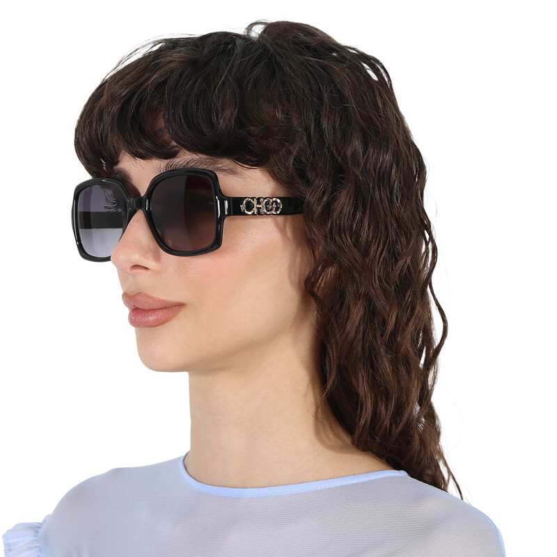Jimmy Choo Dark gray gradient Square Ladies Sunglasses SAMMI/G/S