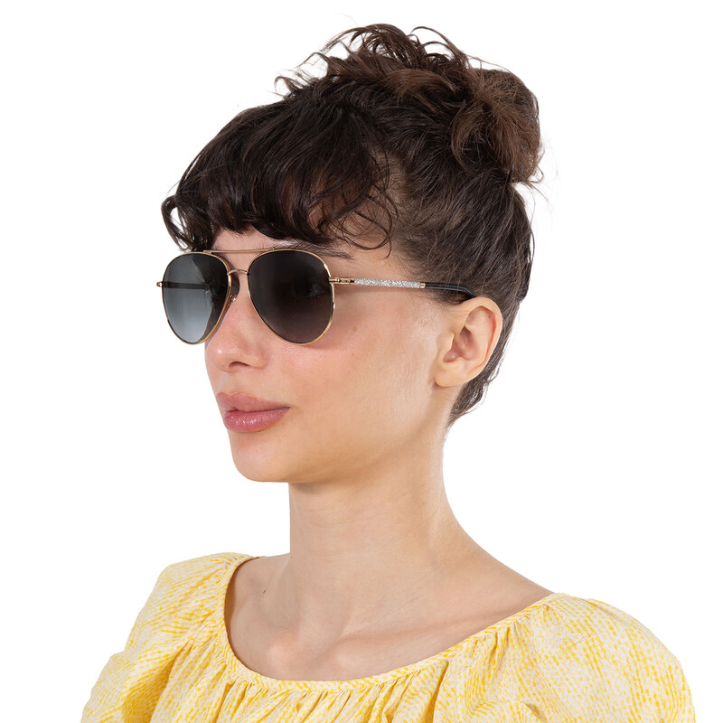 Jimmy Choo Dark Grey Gradient Pilot Ladies Sunglasses DEVAN/S 0RHL