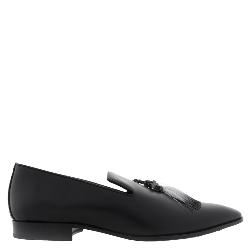 Jimmy Choo Eh/P Foxley Leather Loafers, Brand Size 44.5 ( US Size