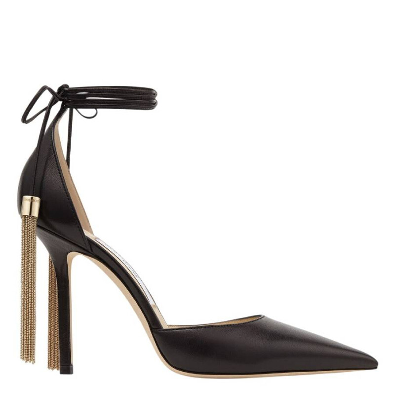 Jimmy Choo Eris 100 Nappa Pointed-Toe Pumps, Brand Size 38 ( US