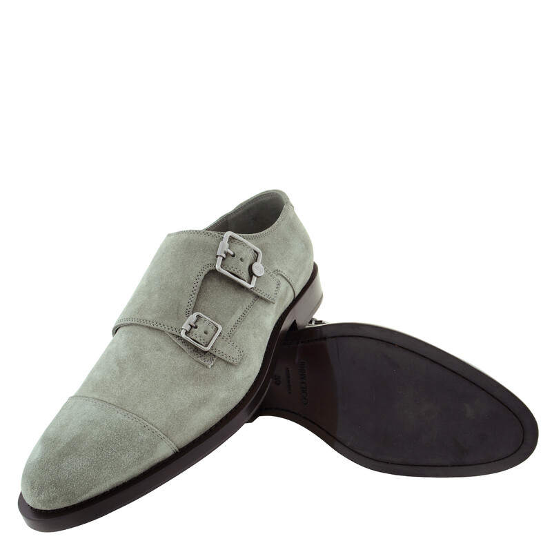 Jimmy Choo Finnion Monkstrap In Sage FINNION MONKSTRAP SVV SAGE