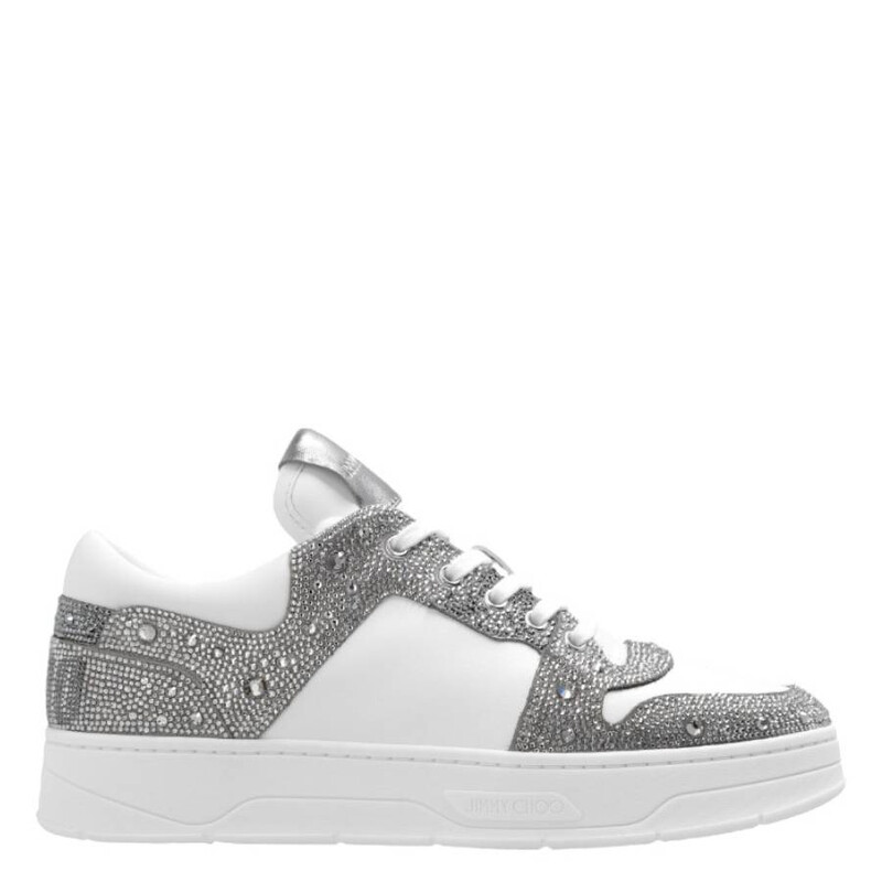 Jimmy Choo Florent/F Hotfix Embellished Trainers, Brand Size 34.5