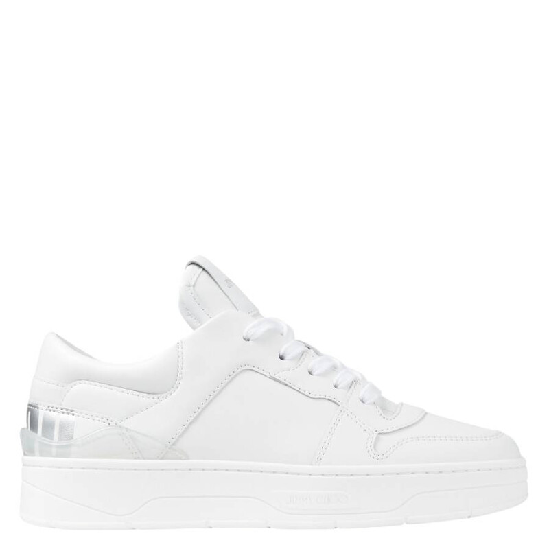 Jimmy Choo Florent/F Mix Leather Sneakers, Brand Size 35.5 ( US