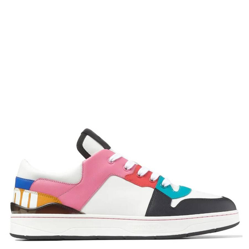 Jimmy Choo Florent/M Mix Leather Trainers, Brand Size 40.5 ( US