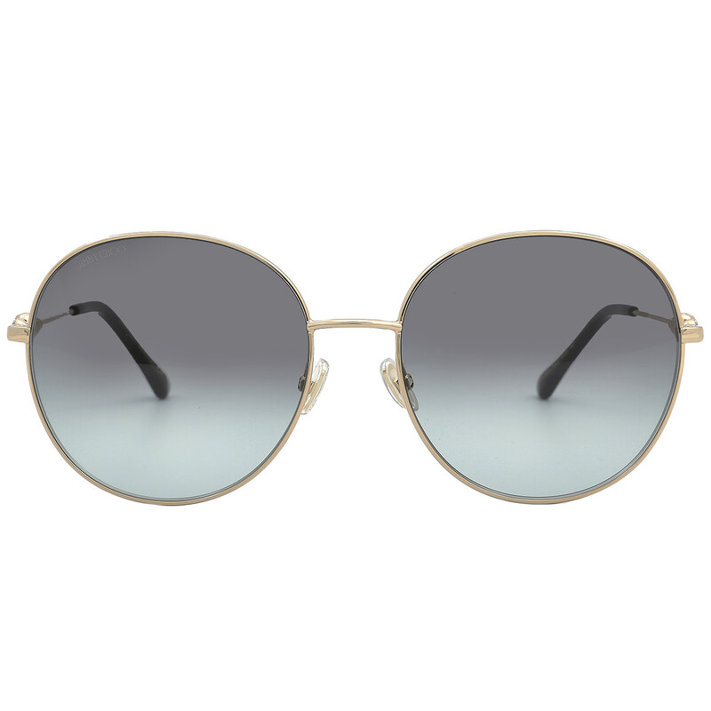 Jimmy Choo Grey Round Ladies Sunglasses BIRDIE/S 0PEF/IB 60