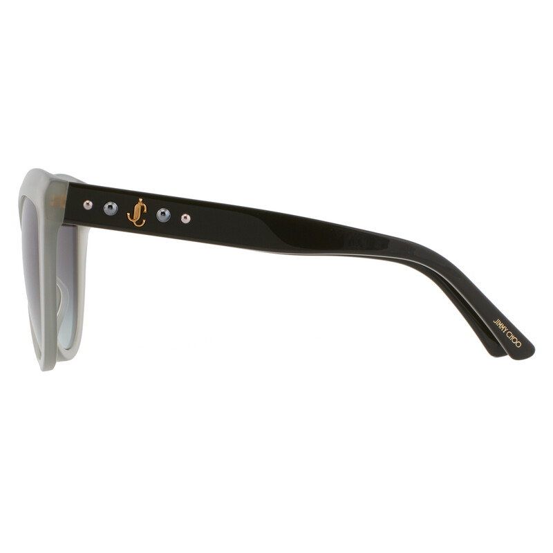 Jimmy Choo Grey Shaded Green Cat Eye Ladies Sunglasses  display picture 3