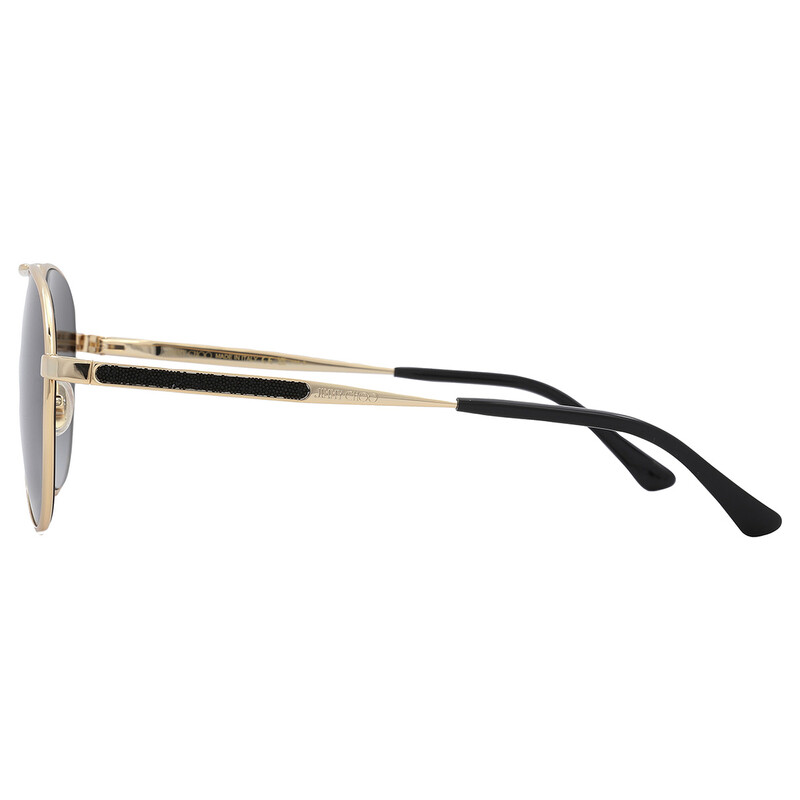 Jimmy Choo JIMENA/S 02M2 9O Sunglasses Gold/Black Aviator Frame, Grey Lenses Jimmy Choo Grey Shaded Pilot Ladies Sunglasses JIMENA/S 02M2  main image 2