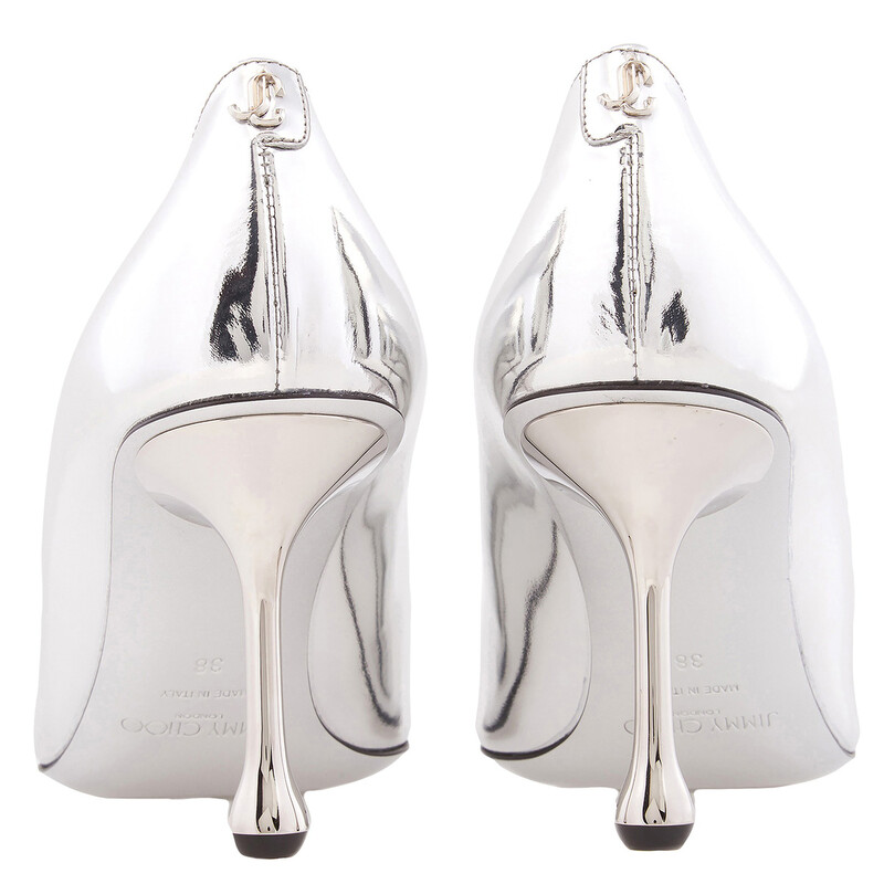 Jimmy Choo Ixia 80 Mirrored Pumps, Brand Size 37 ( US Size 7