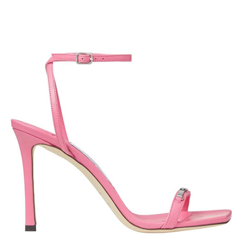 Jimmy Choo Jaxon 95 Leather Sandals, Brand Size 36.5 ( US Size 6.5