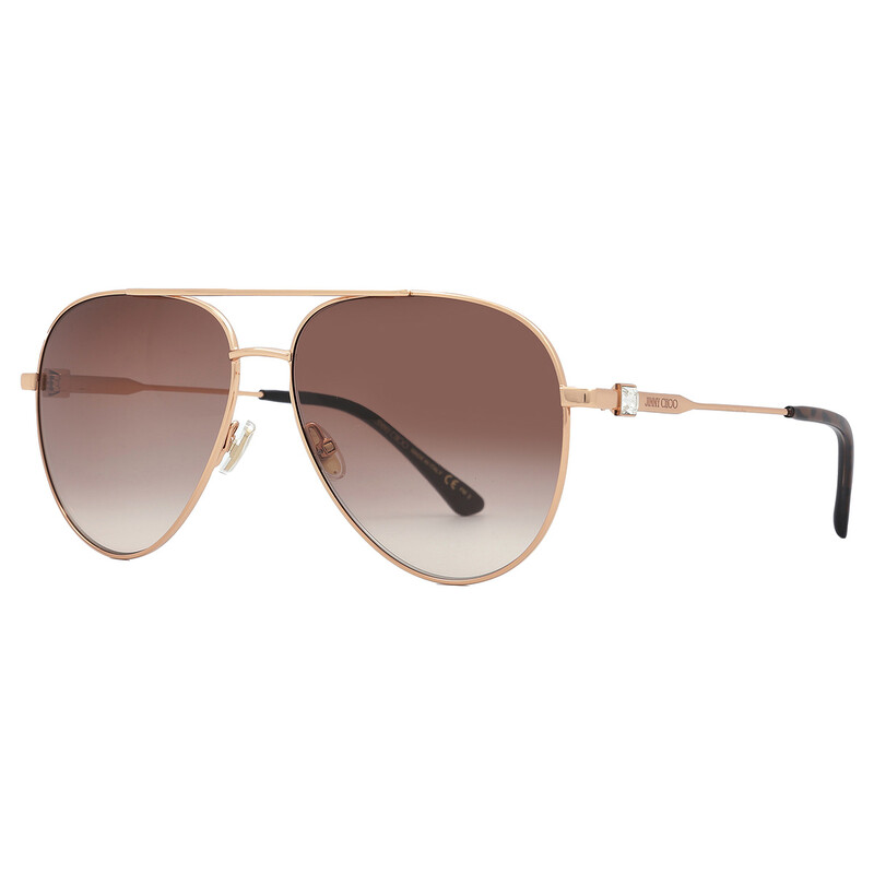 Jimmy Choo Brown Gradient Pilot Ladies Sunglasses OLLY/S 0DDB/HA