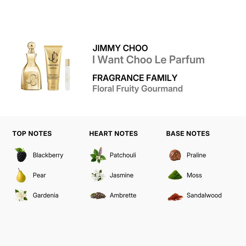 Jimmy Choo Ladies I Want Choo Le Parfum 3pcs EDP Gift Set