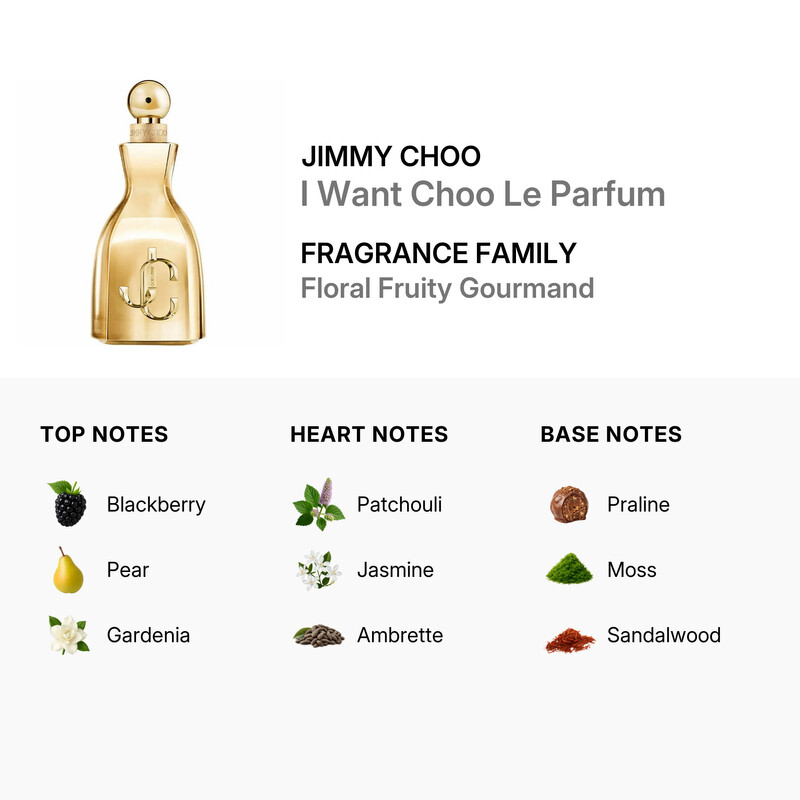 Jimmy Choo Ladies I Want Choo Le Parfum Spray 3.4 oz Fragrances