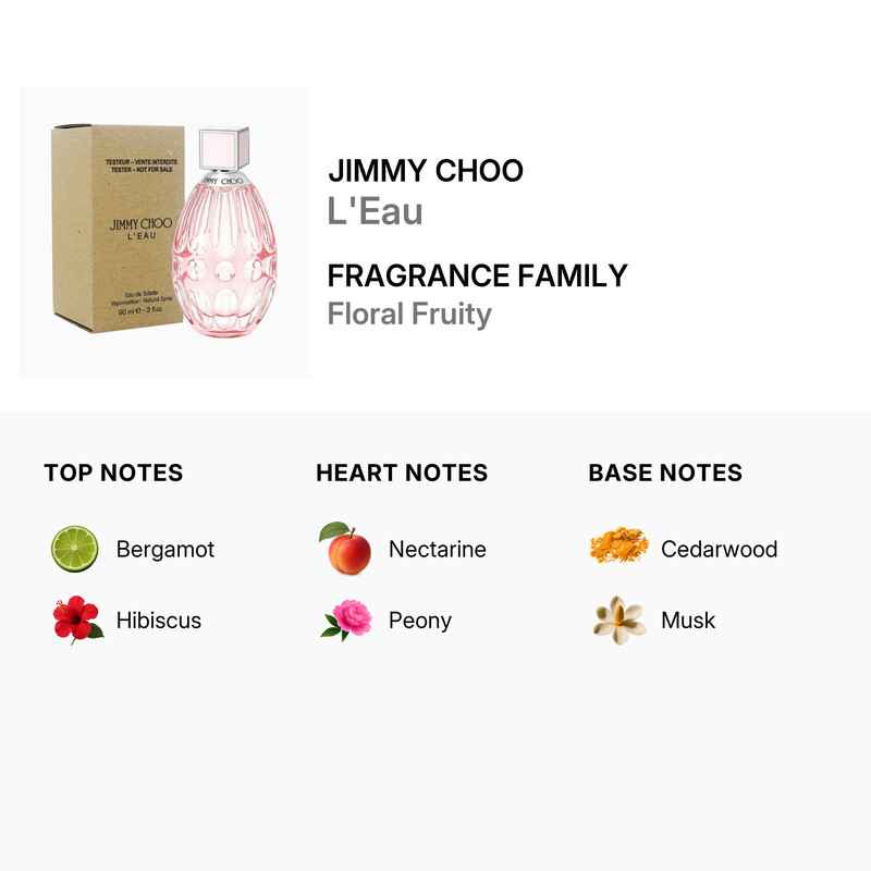Jimmy Choo Ladies Jimmy Choo L'Eau EDT Spray 3.0 oz (Tester