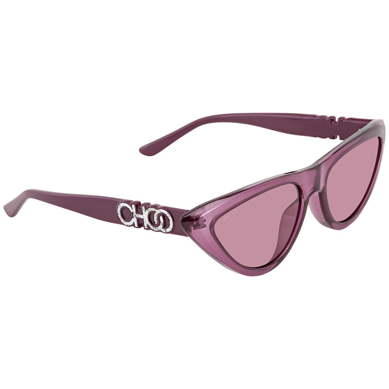 Jimmy Choo Ladies Pink Cat Eye Sunglasses SPARKS/G/S 8CQ 55